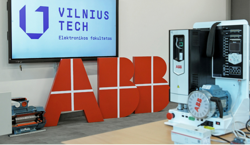 Elektrifikacijos ir automatizacijos rinkos lyderė Lietuvoje ABB įrengė elektros pavarų laboratoriją VILNIUS TECH Elektronikos fakultete 